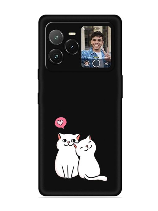 Cute Loving Cats Embossed Soft Silicone Case for Lava Agni 3 (5G) Zapvi