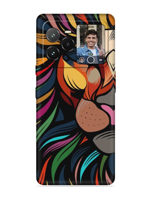 Trippy Lion Art Embossed Soft Silicone Case for Lava Agni 3 (5G)