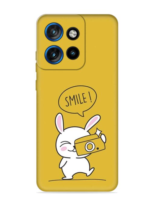 Hey Smile Please Embossed Soft Silicone Case for Motorola Moto Edge 50 Neo (5G) Zapvi