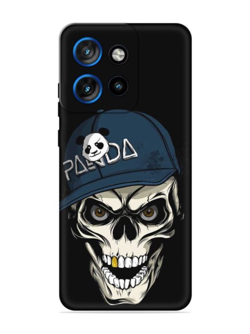 Panda Skull Embossed Soft Silicone Case for Motorola Moto Edge 50 Neo (5G) Zapvi