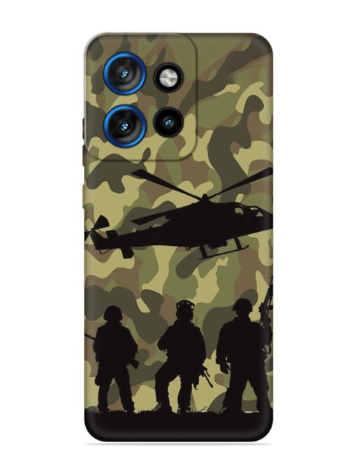 Army Heros Embossed Soft Silicone Case for Motorola Moto Edge 50 Neo (5G)