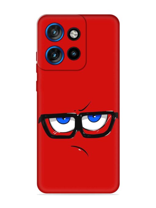 Rad Angry Face Embossed Soft Silicone Case for Motorola Moto Edge 50 Neo (5G) Zapvi