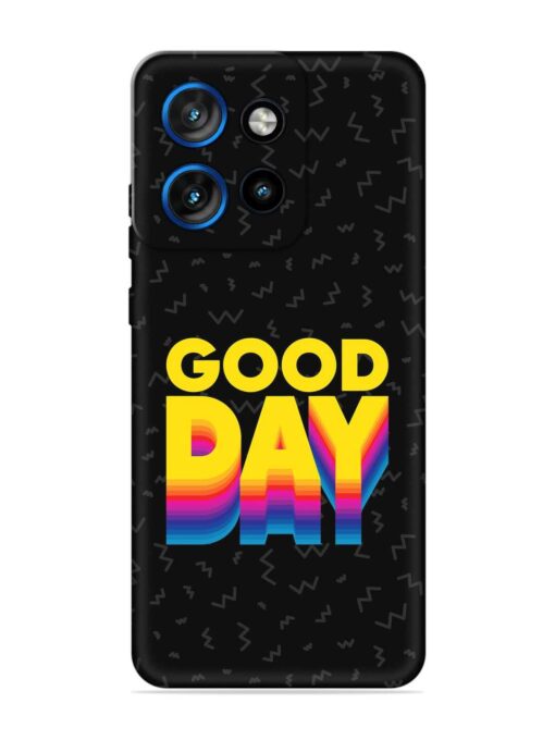 Good Day Embossed Soft Silicone Case for Motorola Moto Edge 50 Neo (5G)