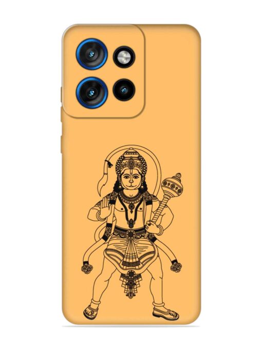 Indian God Hanuman Embossed Soft Silicone Case for Motorola Moto Edge 50 Neo (5G)