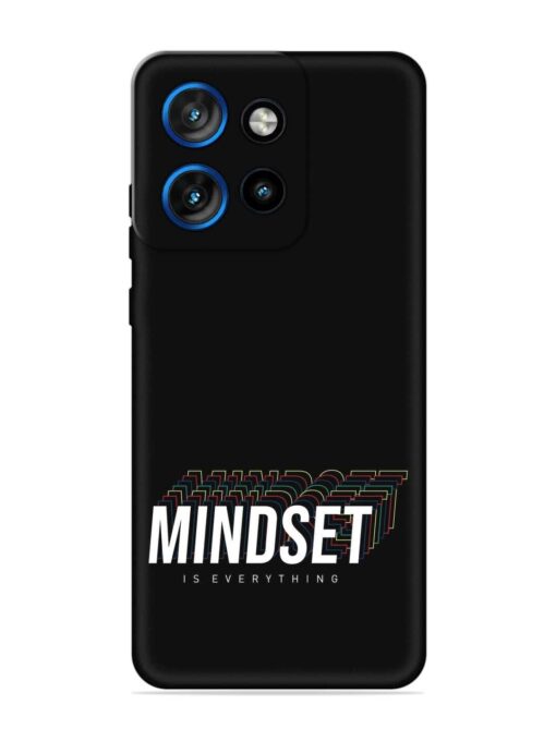 Mindset Everything Slogan Embossed Soft Silicone Case for Motorola Moto Edge 50 Neo (5G)