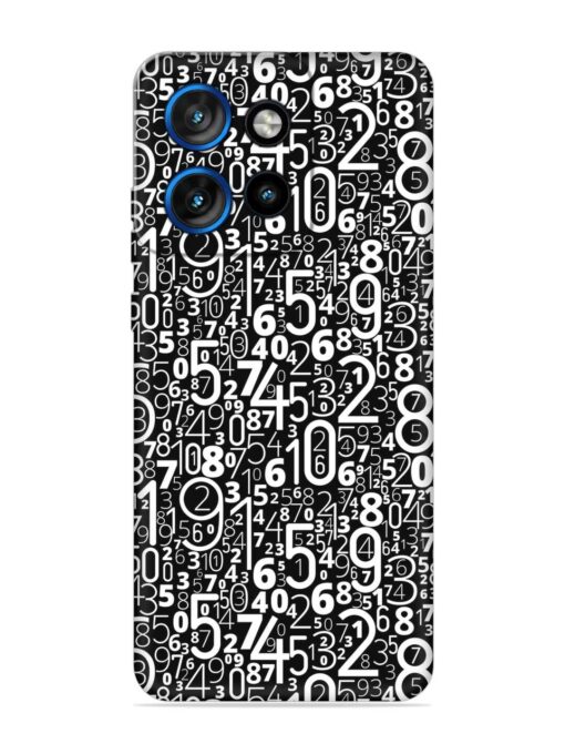 Many Numbers Different Embossed Soft Silicone Case for Motorola Moto Edge 50 Neo (5G)