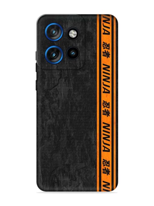 Ninja Srtips Embossed Soft Silicone Case for Motorola Moto Edge 50 Neo (5G)