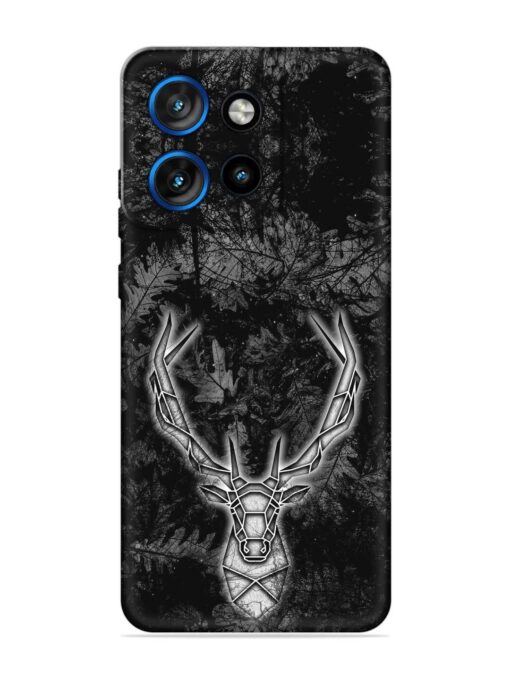 Ancient Deer Embossed Soft Silicone Case for Motorola Moto Edge 50 Neo (5G) Zapvi