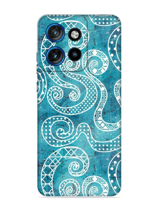 Vintage Curved Seamless Embossed Soft Silicone Case for Motorola Moto Edge 50 Neo (5G) Zapvi