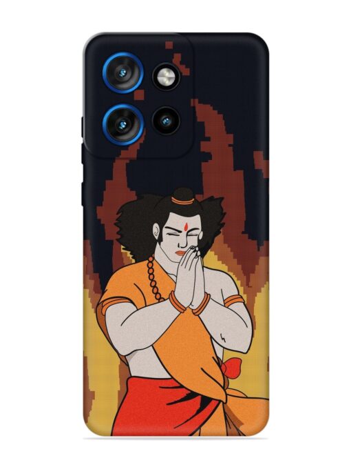 Shree Ram Vector Embossed Soft Silicone Case for Motorola Moto Edge 50 Neo (5G)