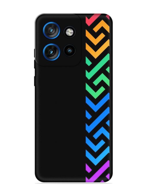 Colorshape Stripes Embossed Soft Silicone Case for Motorola Moto Edge 50 Neo (5G)