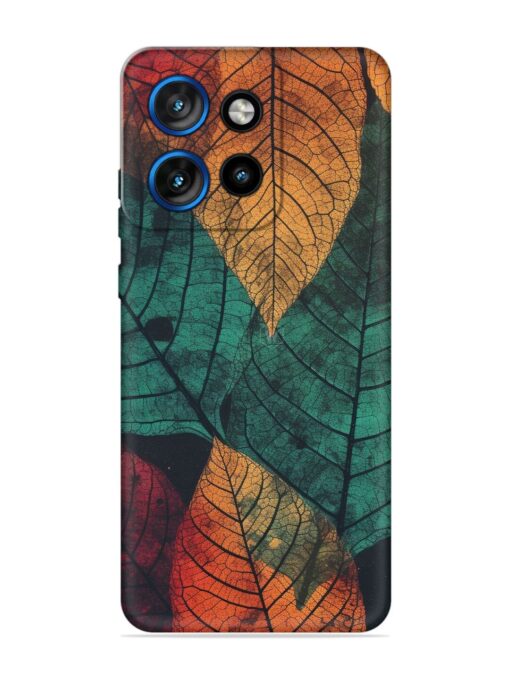 Leaves Artwork Embossed Soft Silicone Case for Motorola Moto Edge 50 Neo (5G)