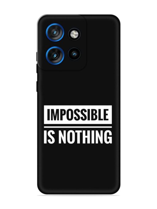 Impossible Is Nothing Embossed Soft Silicone Case for Motorola Moto Edge 50 Neo (5G)