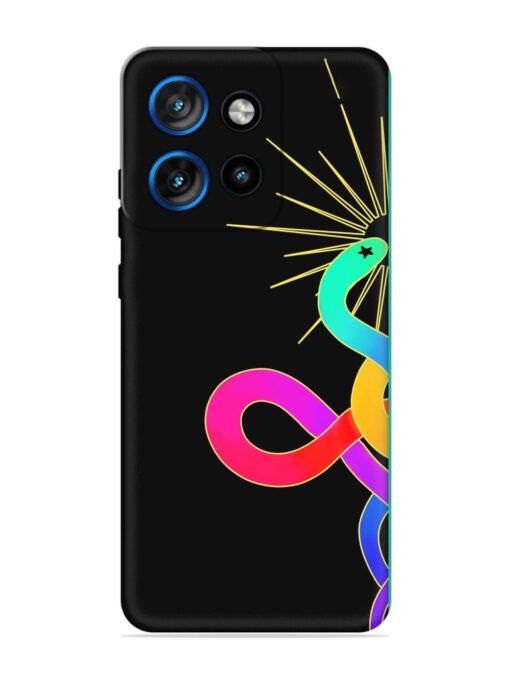 Art Geometric Abstraction Embossed Soft Silicone Case for Motorola Moto Edge 50 Neo (5G)