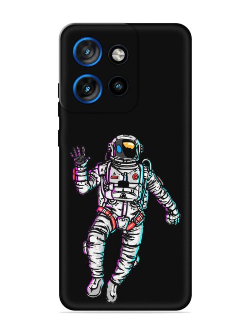 Spaceman Embossed Soft Silicone Case for Motorola Moto Edge 50 Neo (5G)