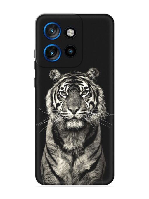 Tiger Art Embossed Soft Silicone Case for Motorola Moto Edge 50 Neo (5G)