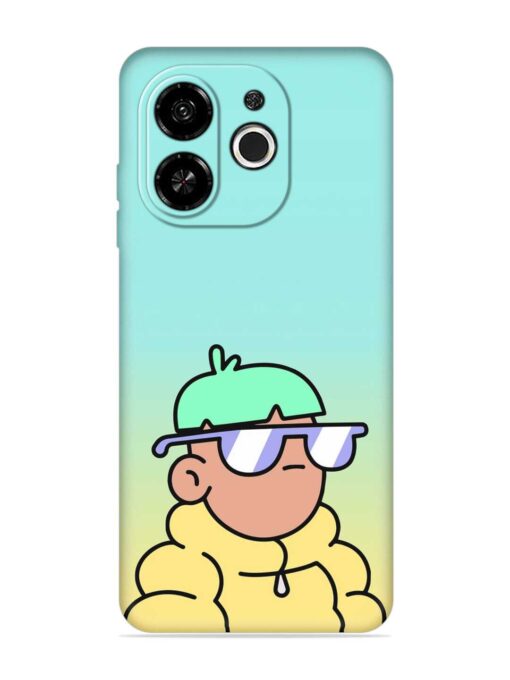 Doodles Cool Character Embossed Soft Silicone Case for Tecno Pop 9 (5G) Zapvi