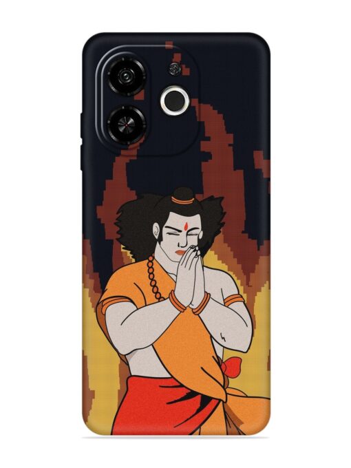 Shree Ram Vector Embossed Soft Silicone Case for Tecno Pop 9 (5G)