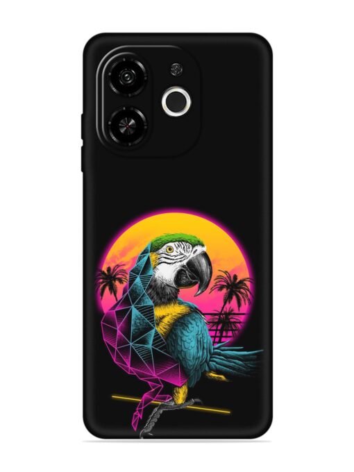 Rad Parrot Embossed Soft Silicone Case for Tecno Pop 9 (5G) Zapvi