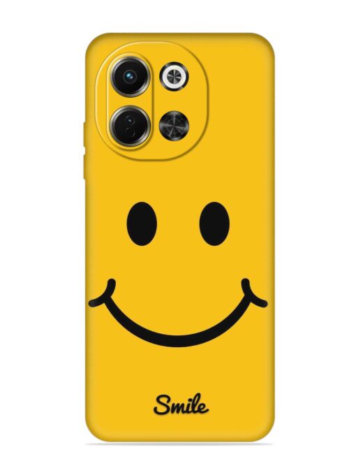 Yellow Smiley Embossed Soft Silicone Case for Tecno Pova 6 Neo (5G)