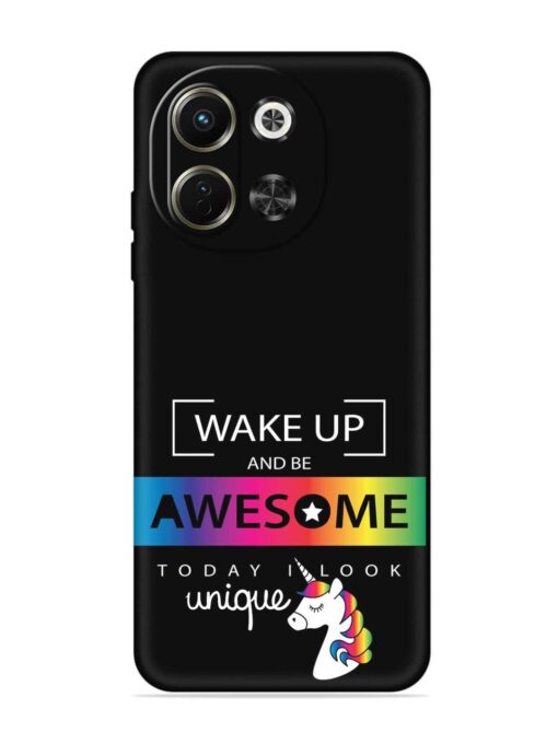 Inspirational Quote Unicorn Embossed Soft Silicone Case for Tecno Pova 6 Neo (5G)