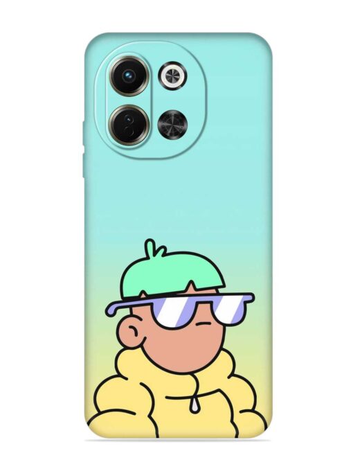 Doodles Cool Character Embossed Soft Silicone Case for Tecno Pova 6 Neo (5G)