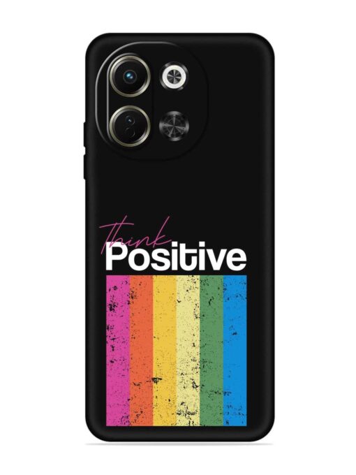 Think Positive Typography Embossed Soft Silicone Case for Tecno Pova 6 Neo (5G)