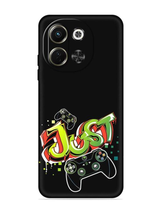 Graffiti Gamepad Illustration Embossed Soft Silicone Case for Tecno Pova 6 Neo (5G)