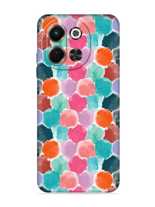 Colorful Seamless Pattern Embossed Soft Silicone Case for Tecno Pova 6 Neo (5G)