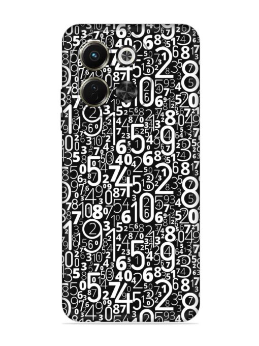 Many Numbers Different Embossed Soft Silicone Case for Tecno Pova 6 Neo (5G)