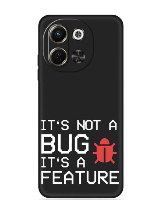 Not Bug Feature Embossed Soft Silicone Case for Tecno Pova 6 Neo (5G)