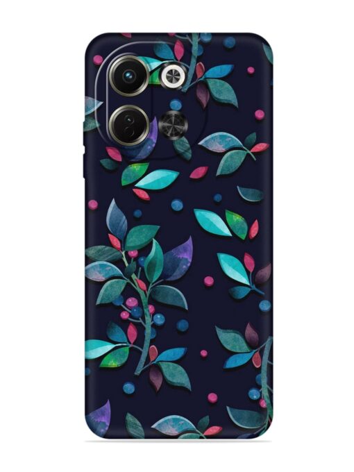 Decorative Watercolor Flower Embossed Soft Silicone Case for Tecno Pova 6 Neo (5G)