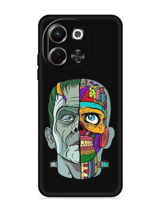 Men Vs Skull Embossed Soft Silicone Case for Tecno Pova 6 Neo (5G)