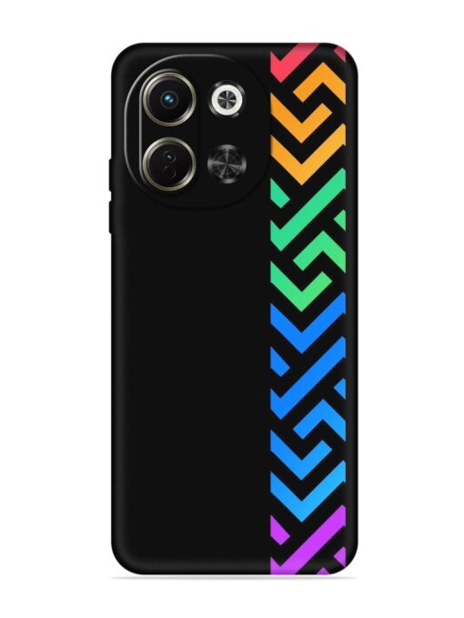 Colorshape Stripes Embossed Soft Silicone Case for Tecno Pova 6 Neo (5G)