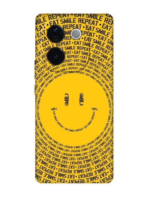 Smiley Embossed Soft Silicone Case for Vivo T3 Pro (5G)