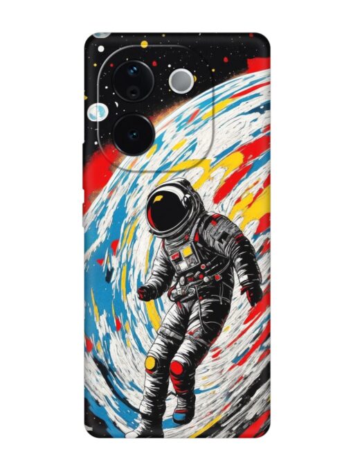 Astronaut Art Embossed Soft Silicone Case for Vivo T3 Pro (5G)