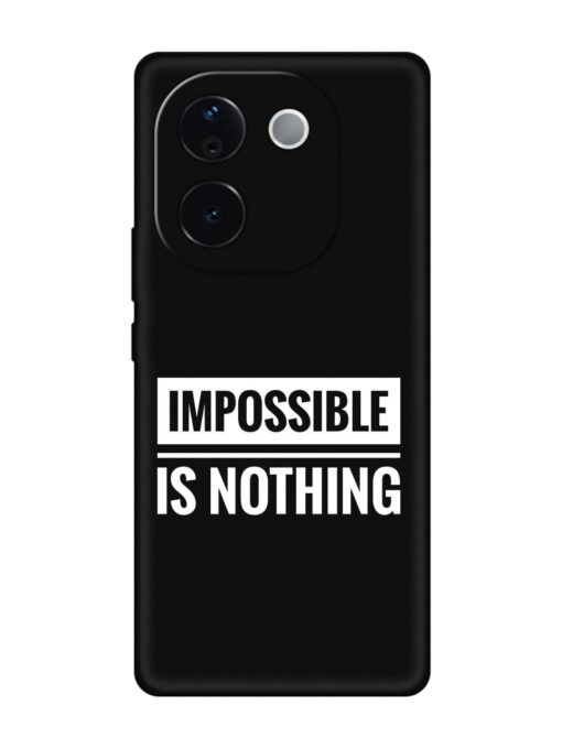 Impossible Is Nothing Embossed Soft Silicone Case for Vivo T3 Pro (5G)