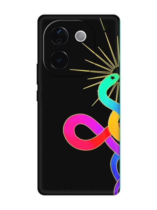 Art Geometric Abstraction Embossed Soft Silicone Case for Vivo T3 Pro (5G)