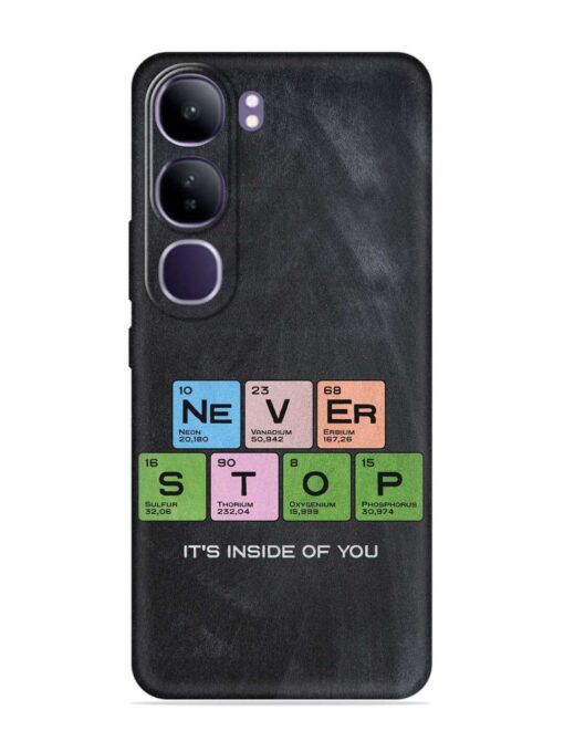 Never Stop It'S Inside Of You Embossed Soft Silicone Case for Vivo Y300 (5G) Zapvi