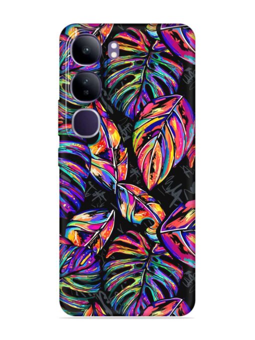 Tropical Seamless Vector Embossed Soft Silicone Case for Vivo Y300 (5G)