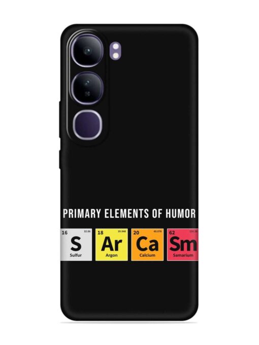 Primary Elements Humor Embossed Soft Silicone Case for Vivo Y300 (5G)