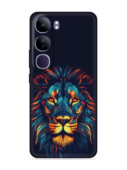 Colorful Lion Embossed Soft Silicone Case for Vivo Y300 (5G)