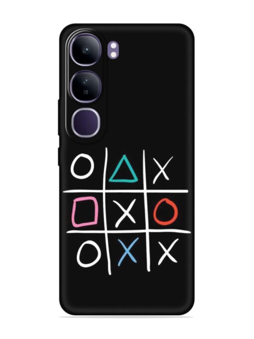 Super Neon Tic-Tac-Toe Embossed Soft Silicone Case for Vivo Y300 (5G)