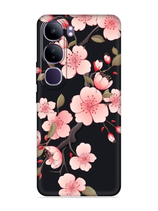 Cherry Blossom Embossed Soft Silicone Case for Vivo Y300 (5G)