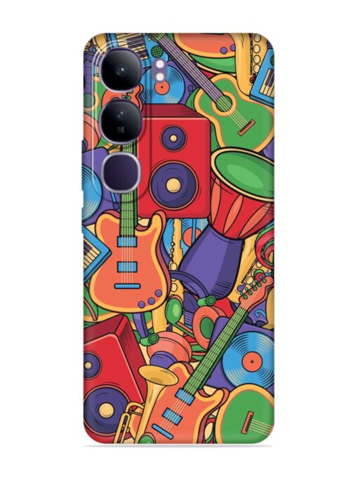 Colorful Music Art Embossed Soft Silicone Case for Vivo Y300 (5G)