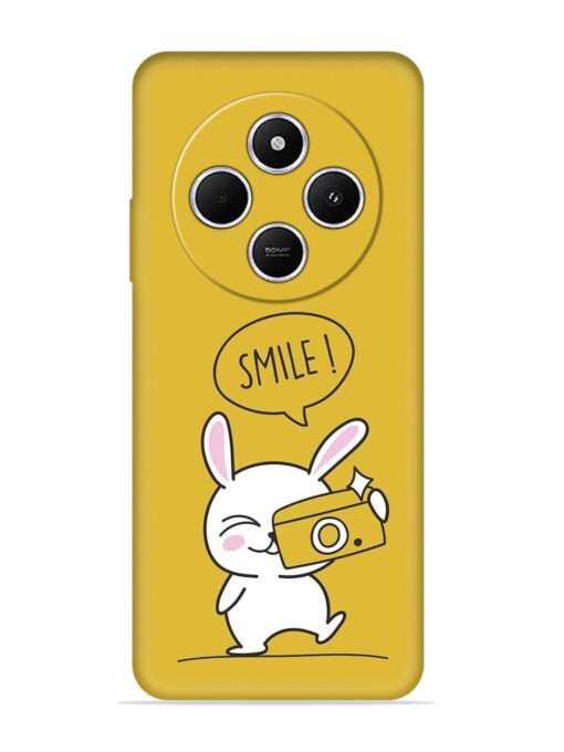 Hey Smile Please Embossed Soft Silicone Case for Xiaomi Redmi A4 (5G) Zapvi