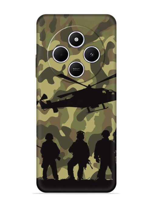 Army Heros Embossed Soft Silicone Case for Xiaomi Redmi A4 (5G) Zapvi