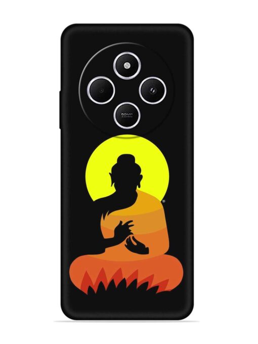 Buddha Art Black Embossed Soft Silicone Case for Xiaomi Redmi A4 (5G) Zapvi