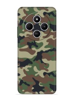 Army Military Camouflage Dark Green Embossed Soft Silicone Case for Xiaomi Redmi A4 (5G)