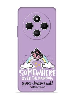 Rainbow Butterfly Design Embossed Soft Silicone Case for Xiaomi Redmi A4 (5G)